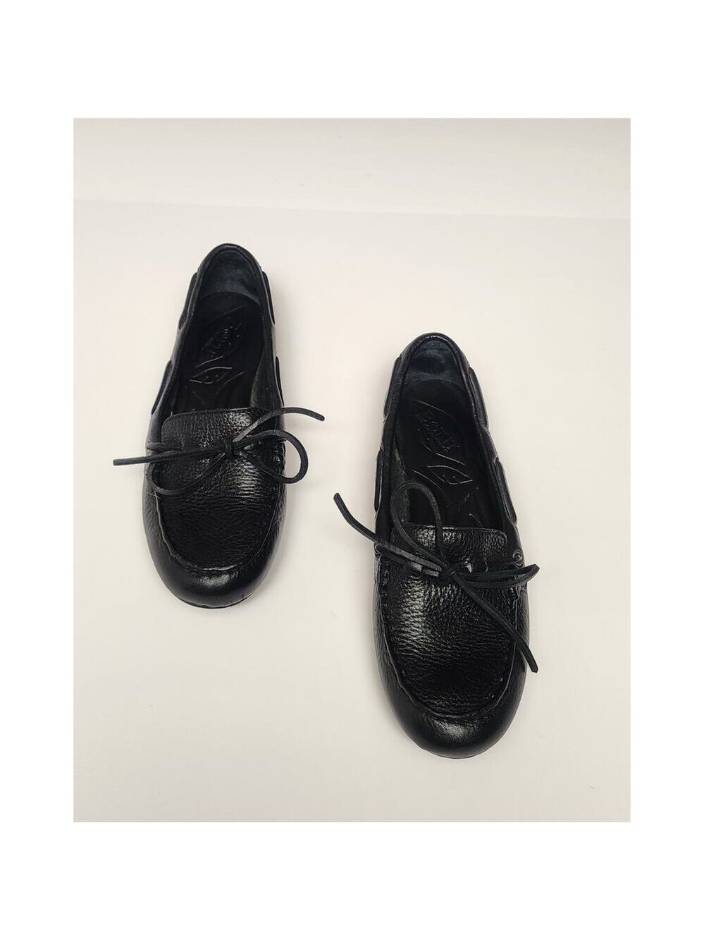 Born Tamala Black Full Grain Boat Shoes B68903 - Size 6.5/37 - Picture 4 of 11
